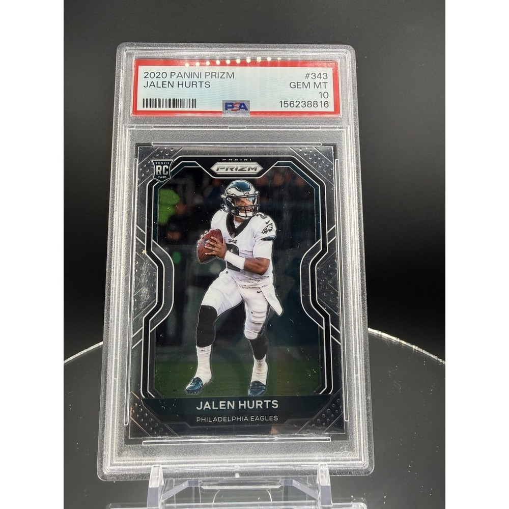 2020 Panini Prizm #343 Jalen Hurts RC Rookie PSA 10 GEM MINT Eagles